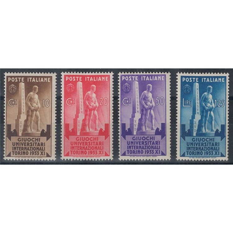 ITALY KINGDOM 1933 University Games 4v MNH**