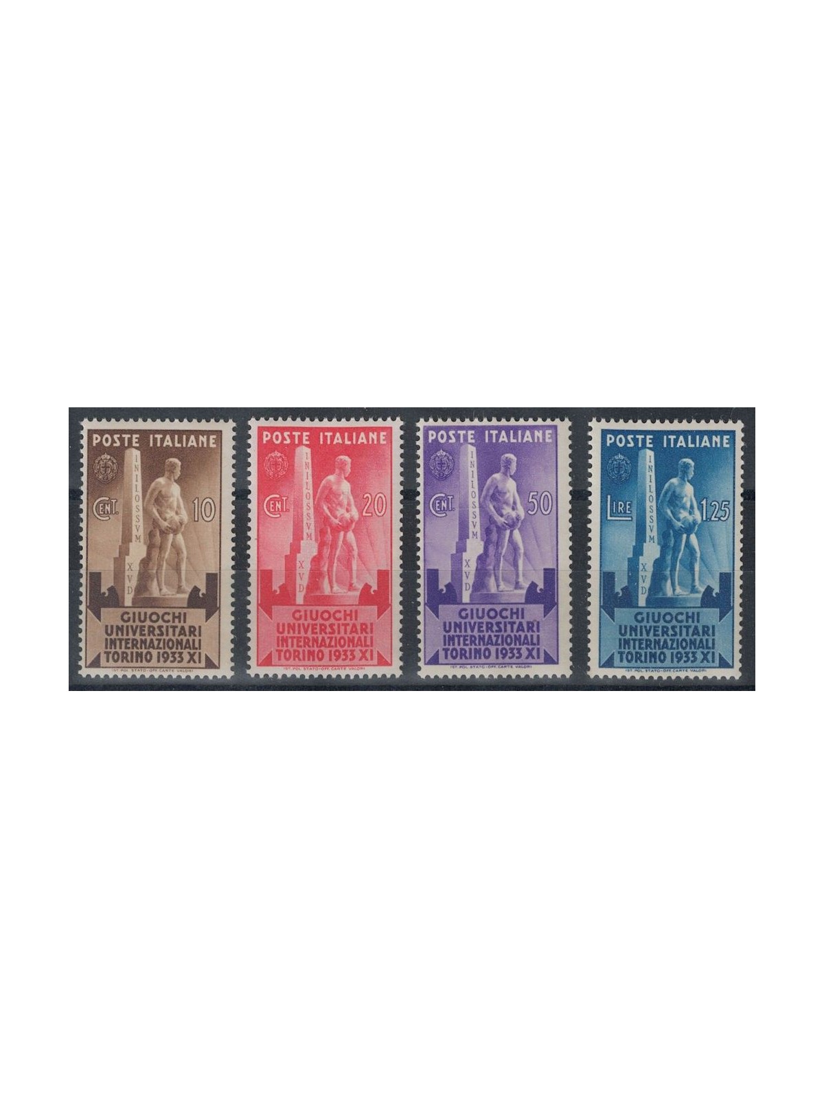 ITALY KINGDOM 1933 University Games 4v MNH**