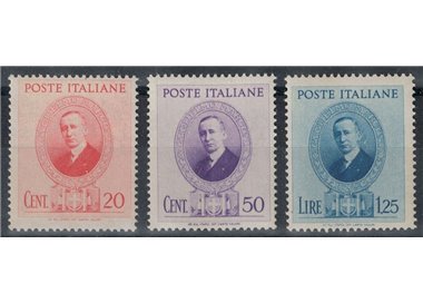 ITALIA REGNO 1938 Guglielmo Marconi 3v MNH**