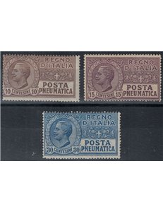 ITALY KINGDOM 1913-23 Pneumatic mail 3v MNH**