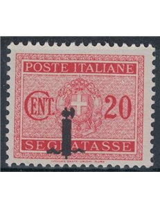 ITALIA RSI 1944 Varietà 20c Segnatasse (soprast. spostata) MNH**