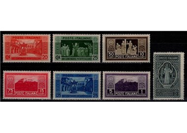 ITALY KINGDOM 1929 Abbey of Montecassino 7v MH*