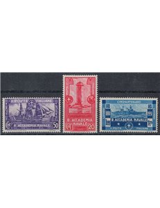 ITALIA REGNO 1931 Accademia navale 3v MH*