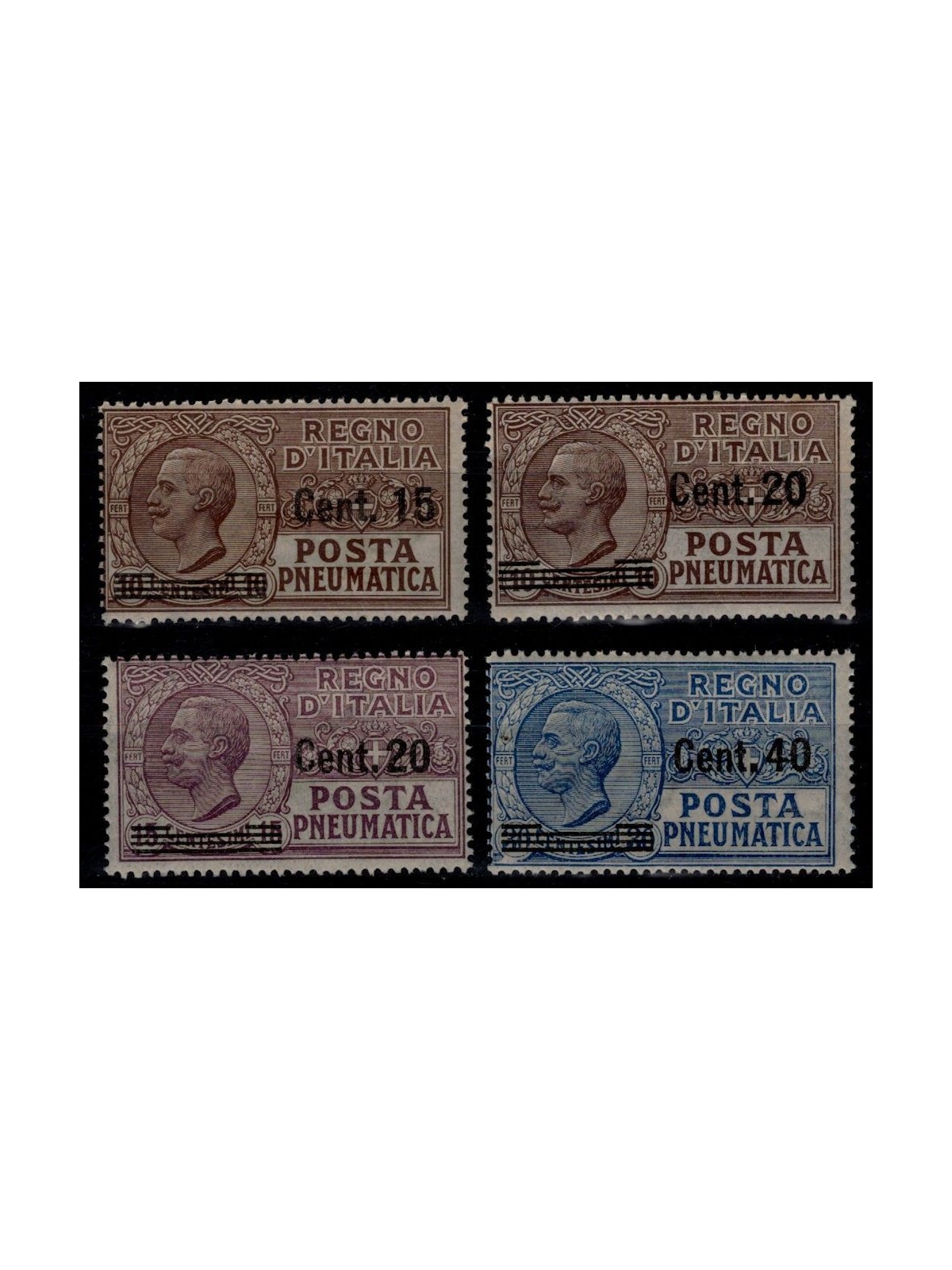 ITALY KINGDOM 1924-25 Pneumatic mail 4v MH*