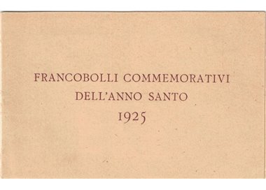 ITALIA REGNO 1933 Libretto ufficiale dell' Anno Santo 7v MH*