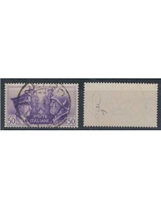 ITALY KINGDOM 1941 Variety 50c Brotherhood (watermark letters) used