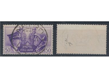 ITALY KINGDOM 1941 Variety 50c Brotherhood (watermark letters) used