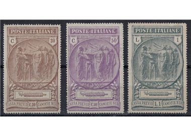 ITALIA REGNO 1923 Camicie Nere 3v MH*