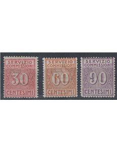 ITALY KINGDOM 1913 Commission service 3v MH*