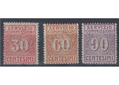 ITALY KINGDOM 1913 Commission service 3v MH*