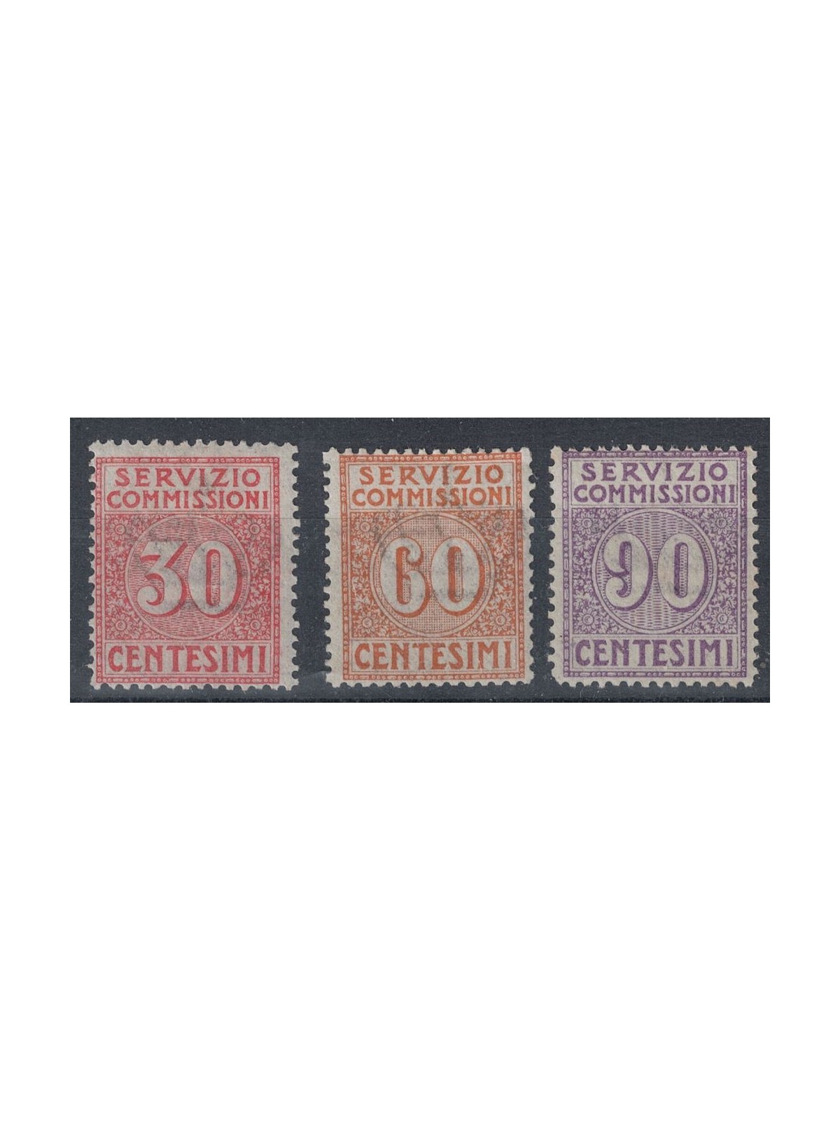 ITALY KINGDOM 1913 Commission service 3v MH*