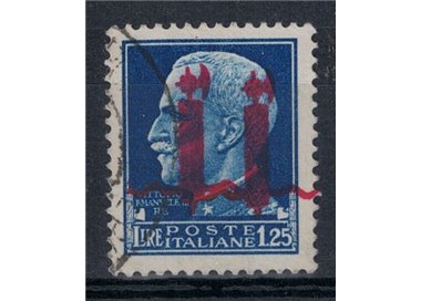 ITALY RSI 1944 Imperial Series £1.25 Variety (double overprint) used