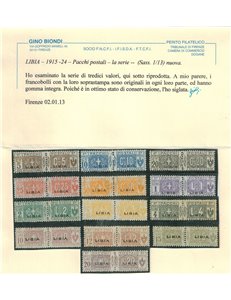 COLONIE LIBIA 1915-24 Pacchi postali 13v MNH** ©
