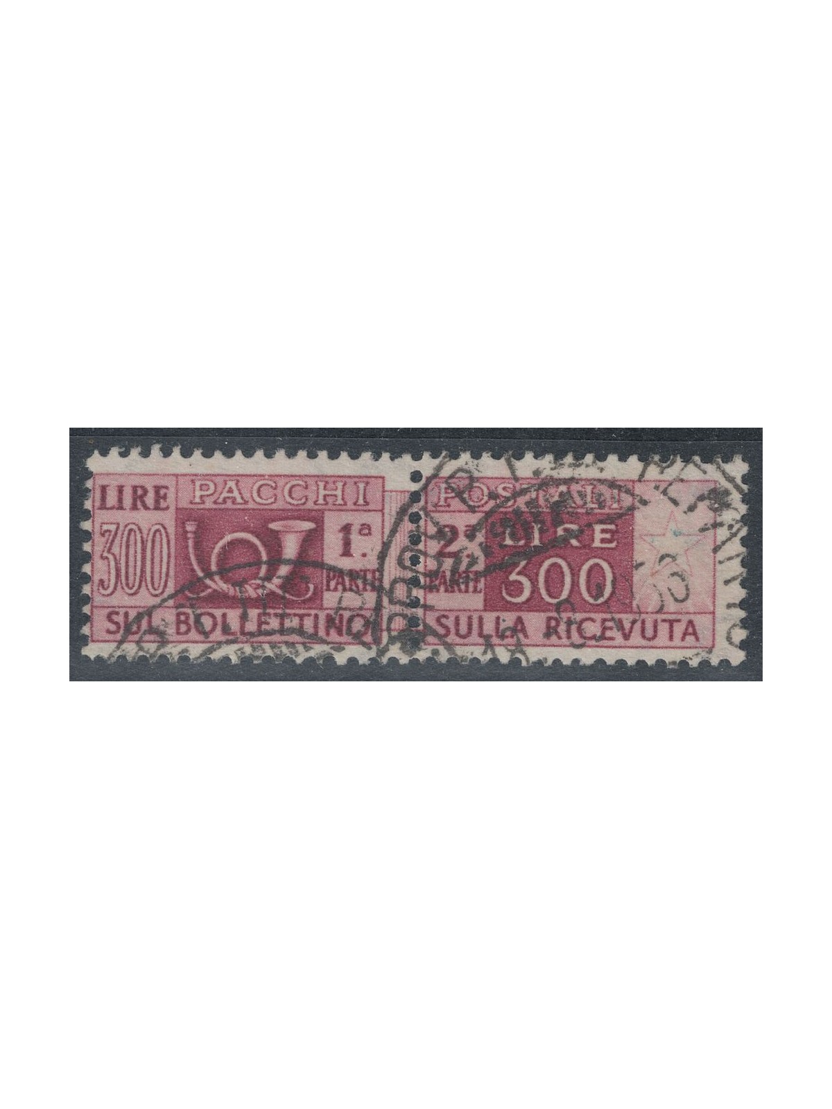 ITALIA 1946-51 Pacchi postali 300 £ lilla bruno us ©