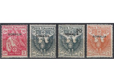 SOMALIA ITALIANA 1916 Croce Rossa 4v MNH**