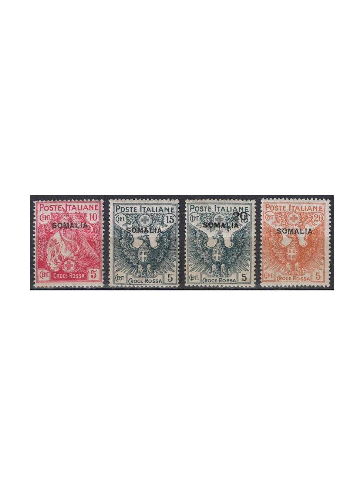 SOMALIA ITALIANA 1916 Croce Rossa 4v MNH**