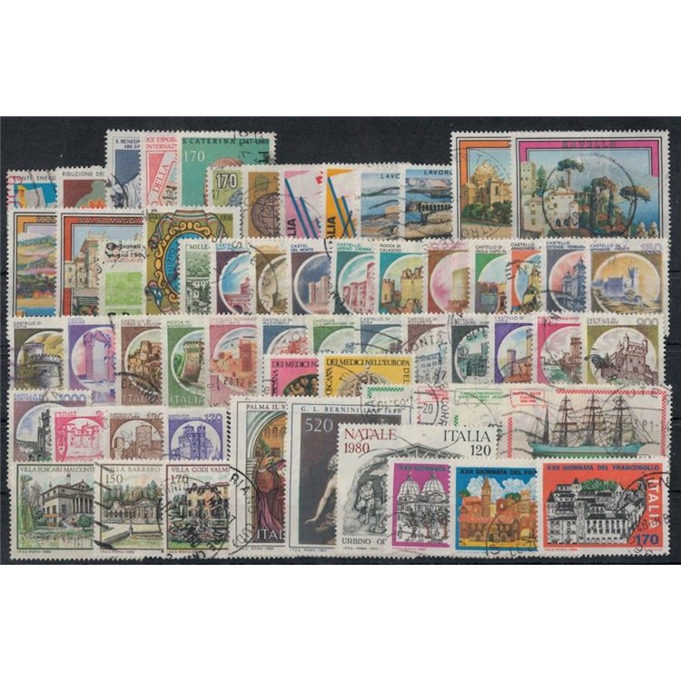 ITALY 1980 Complete Year 60v used