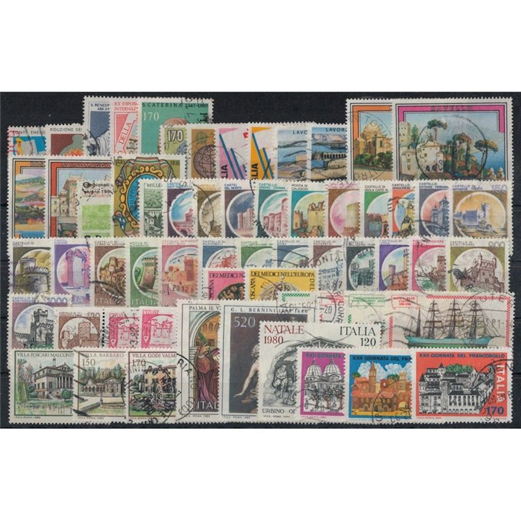 ITALIA 1980 Annata Completa 60v us