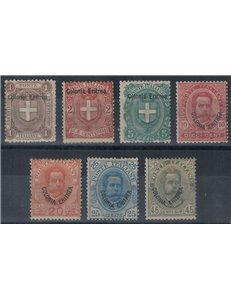 ERITREA 1895-99 Serie ordinaria 7v MH*