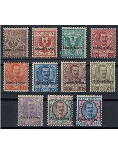 ERITREA 1903 Floral series 11v MH*