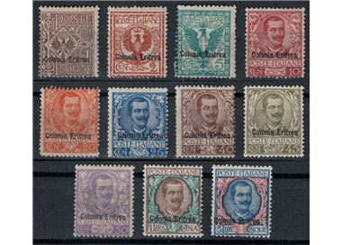 ERITREA 1903 Floral series 11v MH*