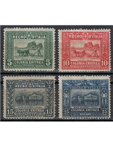 ERITREA 1910-14 Serie pittorica 4v MH*