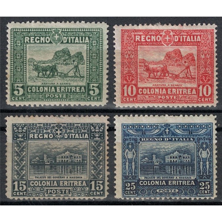 ERITREA 1910-14 Serie pittorica 4v MH*