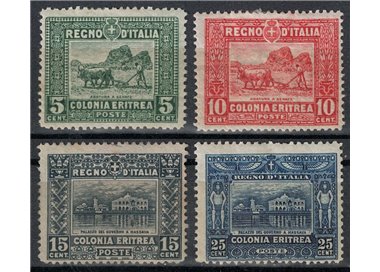 ERITREA 1910-14 Serie pittorica 4v MH*