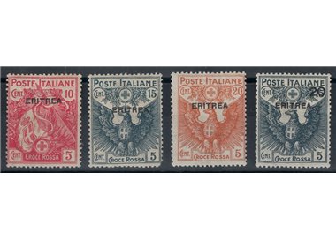 ERITREA 1916 Pro Croce Rossa 4v MH*