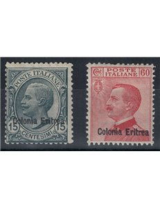 ERITREA 1918-20 Ordinary series 2v MH*