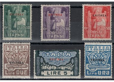 ERITREA 1923 Marcia su Roma 6v MH*