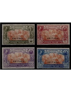 ERITREA 1923 Centenario Propaganda Fide 4v MH*