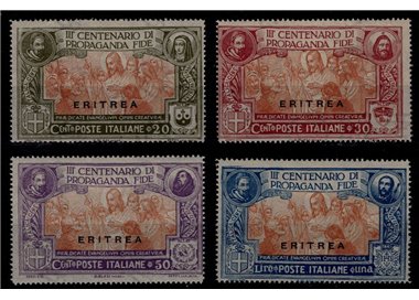 ERITREA 1923 Centenario Propaganda Fide 4v MH*