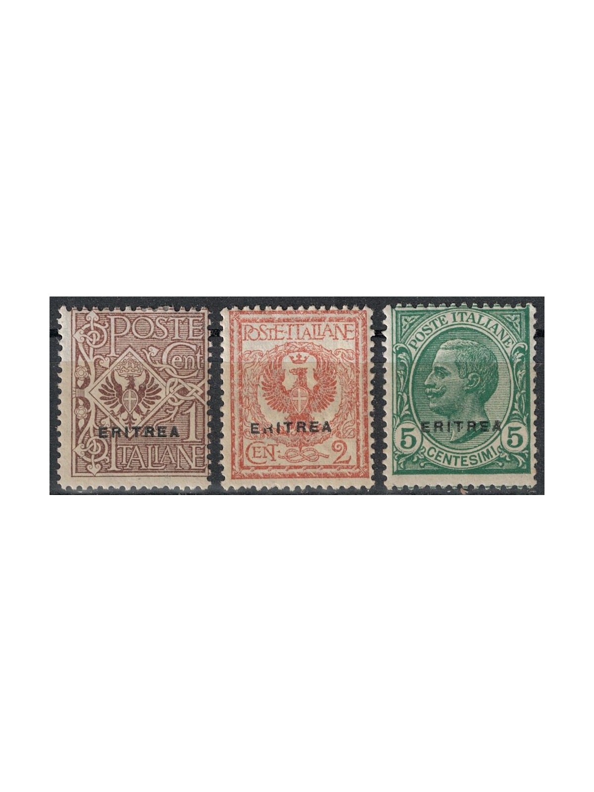 ERITREA 1924 Ordinary series 3v MH*