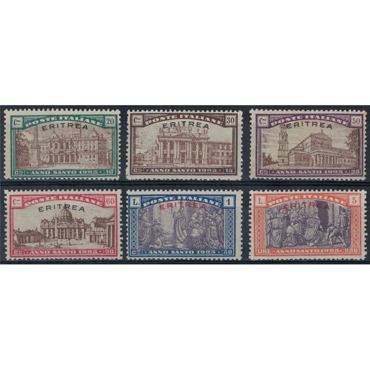 ERITREA 1925 Anno Santo 6v MH*
