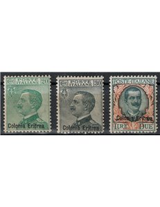 ERITREA 1925 Ordinary series 3v MH*