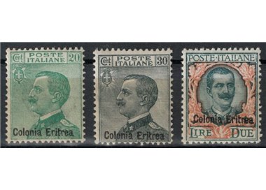 ERITREA 1925 Serie ordinaria 3v MH*