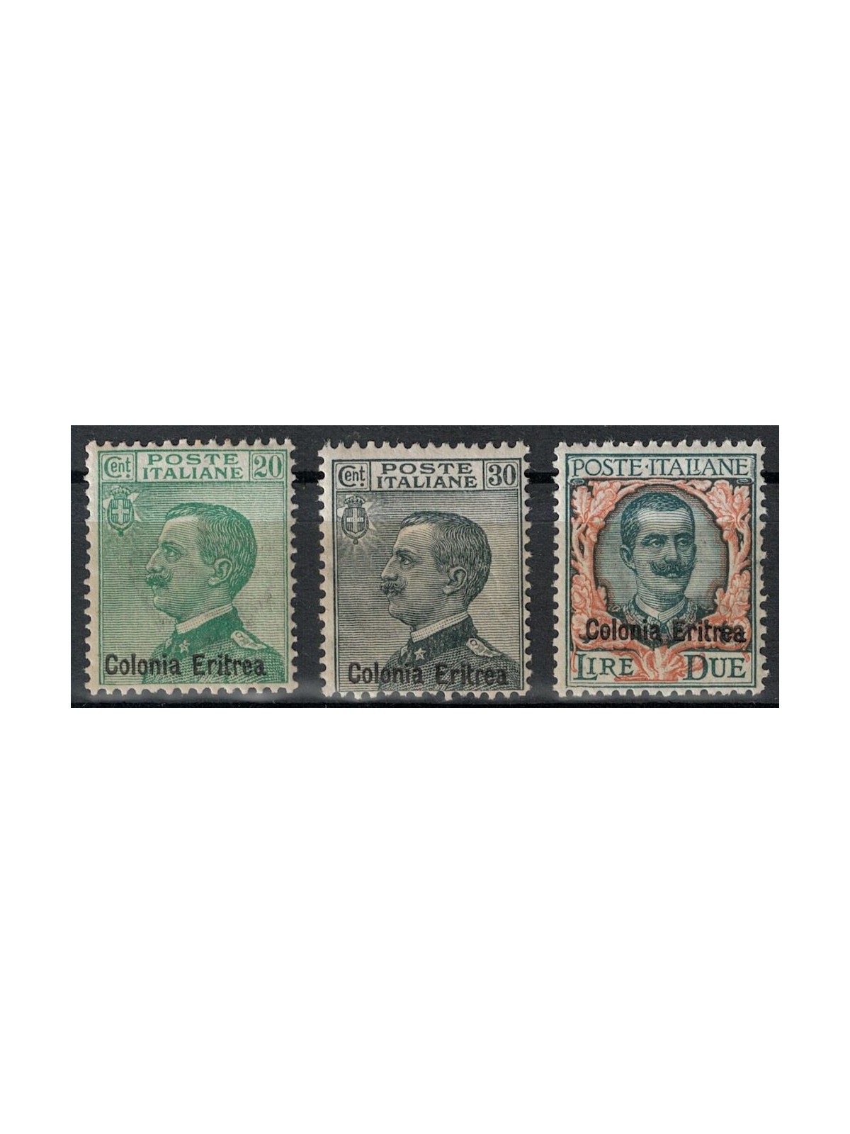 ERITREA 1925 Serie ordinaria 3v MH*