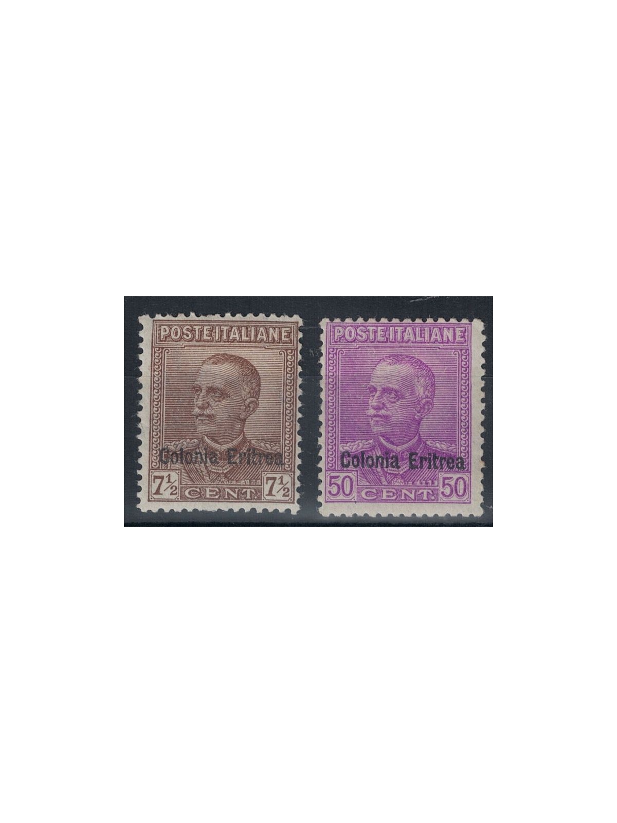 ERITREA 1928-29 Overprinted Eritrea Colony 2v MH*