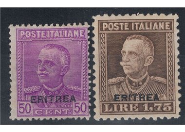 ERITREA 1928-29 Soprastampati Eritrea 2v MH*