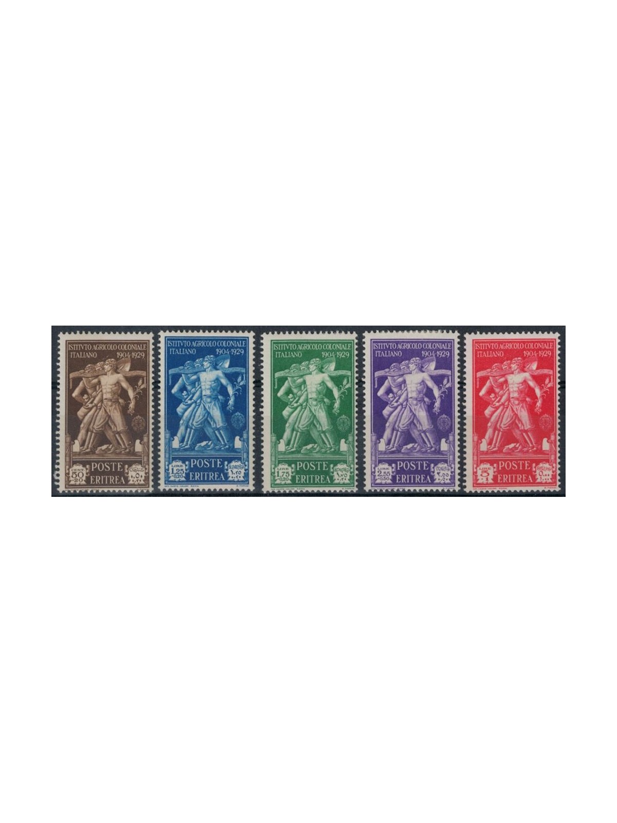 ERITREA 1930 Colonial Agricultural Institute 5v MH*