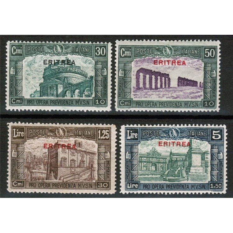 ERITREA 1930 Militia III 4v MH*