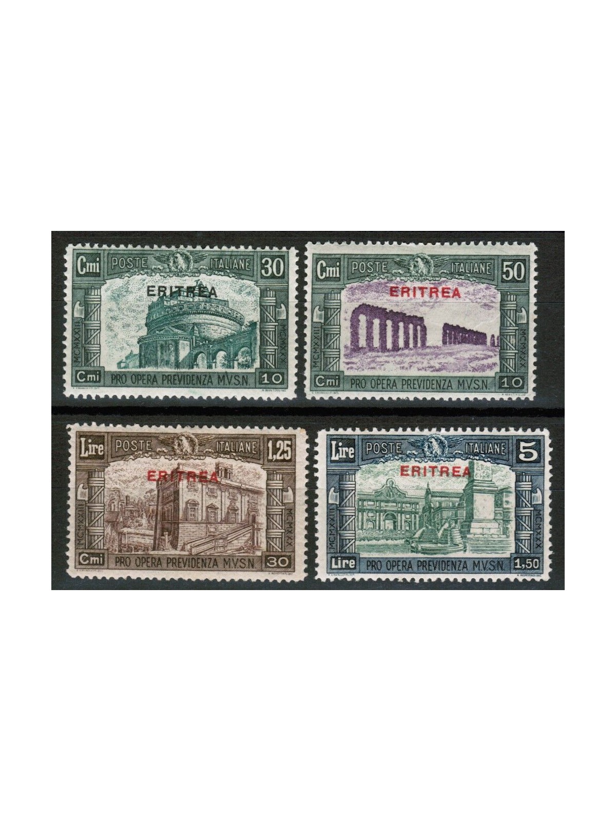 ERITREA 1930 Milizia III 4v MH*