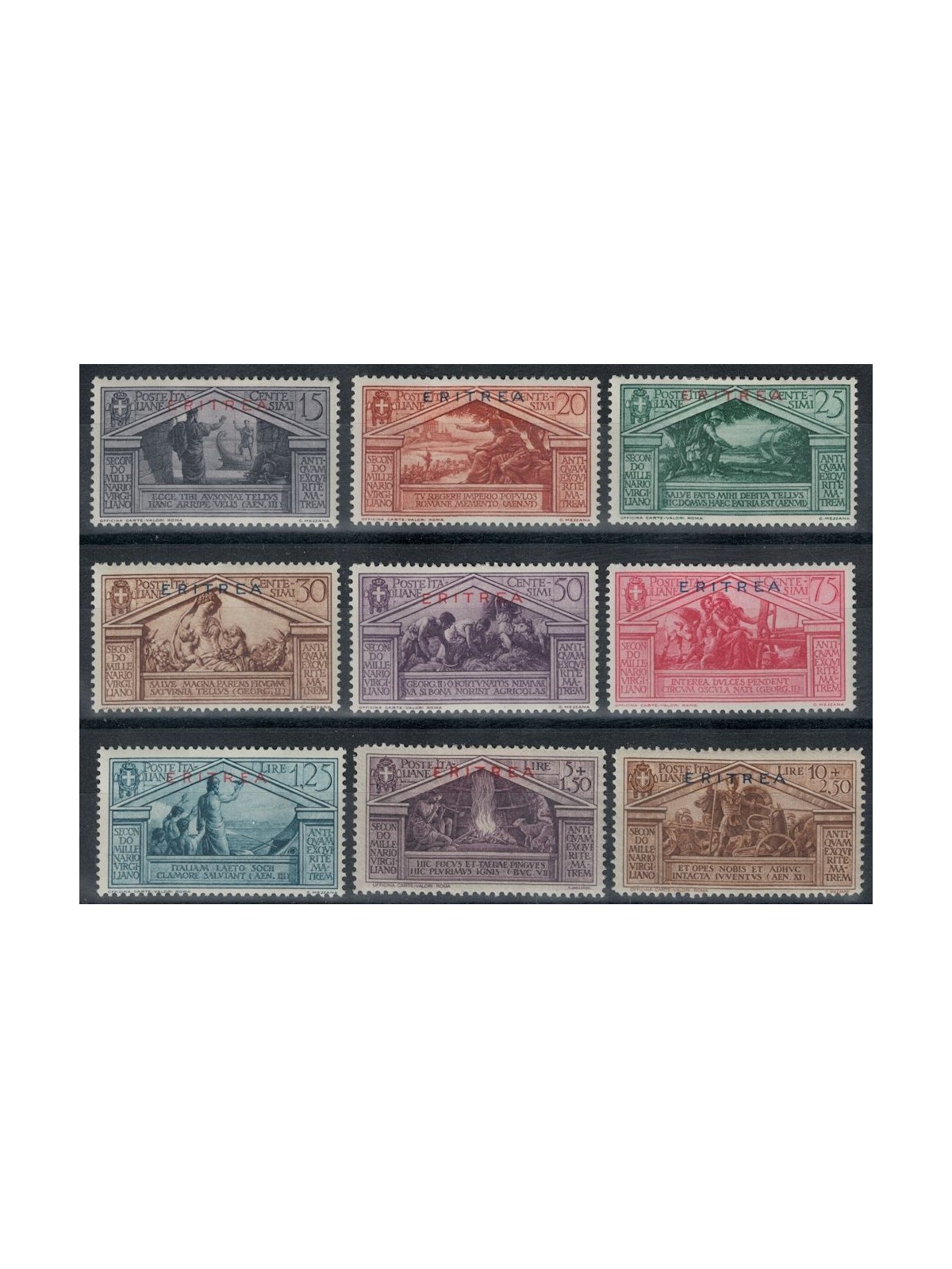 ERITREA 1930 Virgil 9v MH*