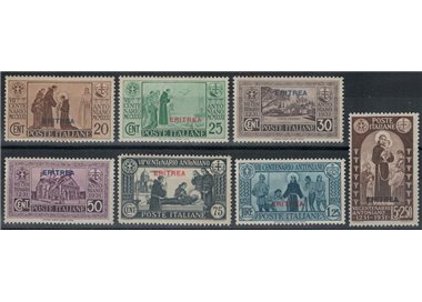 ERITREA 1931 Saint Anthony 7v MH*