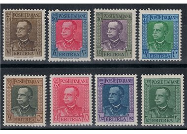 ERITREA 1931 Effigie di Vittorio Emanuele III 8v MH*