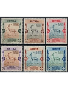 ERITREA 1934 Mostra d'arte coloniale 6v MH*