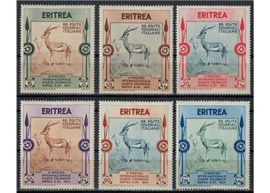ERITREA 1934 Mostra d'arte coloniale 6v MH*