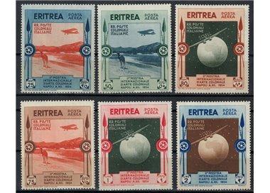 ERITREA 1934 Colonial Art Exhibition (airmail) 6v MH*