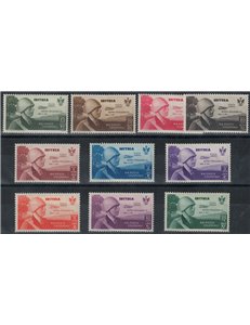 ERITREA 1934 Volo Roma-Mogadiscio 10v MH*